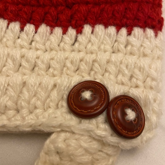 NWT Francesca’s Baby Toddler Santa Crochet Hat with Beard - Picture 2 of 6